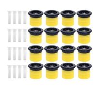 16PCS Variable Arc Nozzles, 360° Adjustable Pop Up Sprinkler Heads for Replacement, Irrigation Components Compatible with Standard System in Garden Lawn Terrace (12A (2.7-3.7m))