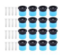 16PCS Variable Arc Nozzles, 360° Adjustable Pop Up Sprinkler Heads for Replacement, Irrigation Components Compatible with Standard System in Garden Lawn Terrace (4A (0.9-1.2m))