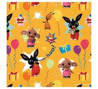 amscan 9911883 - Tovaglioli da pranzo con licenza ufficiale Bing, 33 cm, confezione da 16 pezzi