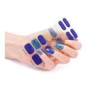 16pocchi/fogli Strisce Per Smalto Donne Adesivi A Colori Caldi Auto-impacchi Completi Un Kit Adesivo Gel Gel Unghie NO