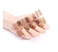 16pocchi/fogli Strisce Per Smalto Donne Adesivi A Colori Caldi Auto-impacchi Completi Un Kit Adesivo Gel Gel Unghie NO