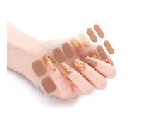 16pocchi/fogli Strisce Per Smalto Donne Adesivi A Colori Caldi Auto-impacchi Completi Un Kit Adesivo Gel Gel Unghie NO