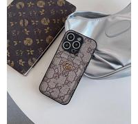 (16Pro, Grey Ancient) Suitable for iPhone series, this retro card holder case is a luxury and trendy protective cover for your iPhone.