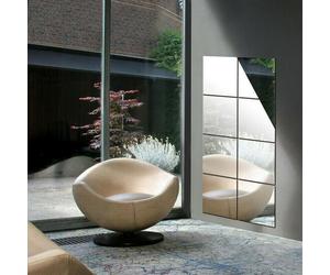 16pz Adesivi Specchio Decalcomania 0.2mm Argento 15CM Specchio Quadrato Alta Qua