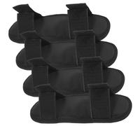 16Pz Spallacci Imbottiti Nylon Nero Cuscinetti Comfort Per Uso Esterno