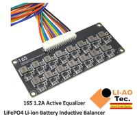 16S 1.2A Li-ion Lifepo4 Lithium Battery Active Equalizer Balancer Inductive BMS