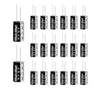 16V 470µF 50/60HZ Condensatori elettrolitici,Condensatori elettrolitici in alluminio,8x12mm,Condensatori 470uF 16V Adatto a varie applicazioni elettroniche 20pcs