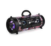 16W Portatile Colonna portatile Bluetooth Speaker Speaker Suiter Sound Bar Move KTV 3D. audio Subwoofer Music Radio USB(British style)