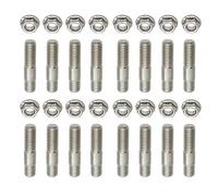 16x 8x M8 prigionieri di scarico for moto in acciaio inossidabile e dadi flangiati for Suzuki GT 550 750 for Ho.nda(16 set)