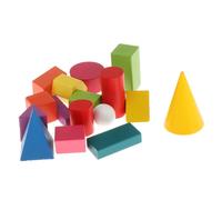 16x bambini forme geometriche puzzle in legno giocattoli Montessori giocattoli