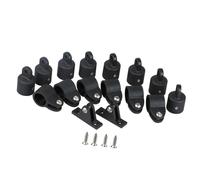16x Bimini Top Hardware Jaw Slides Eye Boat Canopy Parte Assemblaggio Cerniere