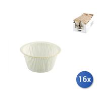 16x Confezioni 12 Stampi Gold In Carta Da Forno Antiaderente, Riciclabile Habi