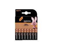 16X Duracell AAA Plus (1 Blister Da 16 Batterie) 16 Pile Mini Stilo (LR03/MN2400)