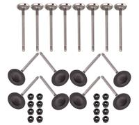 16X INTAKE EXHAUST VALVE + 16X VALVE STEM SEALS FOR AUDI A1 A3 A4 A5 A6 A7 Q5