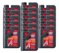 16X Liqui Moly Moto 4T Sintetico Olio Motore Offroad Race 10W-50 1L