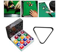 16x Mini Biliardo Tavolo Biliardo Set Completo per Sport Ricreativo