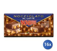 16x Multipack Cioccolato Novi Tavoletta 130 Nocciolato Latte