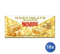 16x Multipack Cioccolato Novi Tavoletta 130 Nocciole Bianche