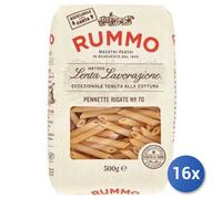 16x Multipack Rummo Pasta di semola Pennette Rigate n. 70 gr. 500
