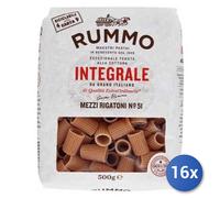 16x Multipack Rummo Pasta integrale Mezzi Rigatoni n. 51 gr. 500