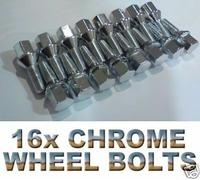 16X Nuovi Bulloni In Cromo Per Cerchi In Lega Audi A2 A3 A4 A6 A8 Inc TDi #C6