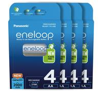 16X Panasonic Eneloop Batterie AA 2000mAh Ricaricabili Ni-MH Accu LR06 BK-3MCCE