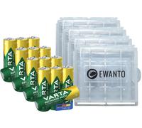 16x Varta Cell AA batteria Mignon NiMH 2100mAh + 56706 Bulk + 4x scatola batt...