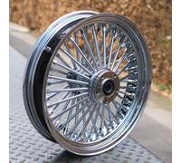 16x3,5 " Big Grasso King Raggio Raggi Cerchione Cromo Frontale, 1x Flangia