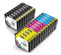 Q-image Compatibili Cartucce d'inchiostro Sostituzione per Epson 16XL 16 XL per Epson Workforce WF-2510 WF-2630 WF-2650 WF-2760 WF-2530 WF-2520 WF-2540 WF-2750 WF-2660 (20-Pezzi)