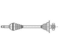 17-0466 METELLI Albero motore/Semiasse per MERCEDES-BENZ