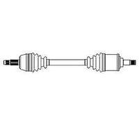 17-0655 METELLI Albero motore/Semiasse per FIAT