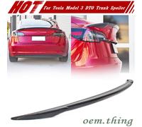 17-22 Fit For Tesla Model 3 Sedan DTO Type Trunk Spoiler Painted Matte Black