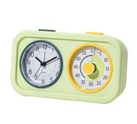 17.2x9.8x4cm Visual Learning Timer, Silent Countdown with Night Light, Time Management Tool for Preschool Elementary School Kitchen Bathroom Bedroom Potty Training Teeth Brushing (Green)