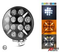 17.8cm Rotondo Luce LED Bianco Ambra DRL Pois Faro Fendinebbia Barra X1 SUV 4x4