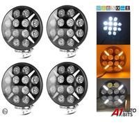17.8cm Rotondo Luce LED X4 Bianco & Ambra DRL Faro Fendinebbia per Renault T- &