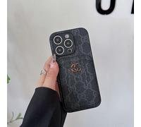 (17, Black Gu) Suitable for iPhone series, this retro card holder case is a luxury and trendy protective cover for your iPhone.