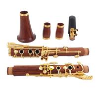 17 Chiave A Tono Clarinetto Corpo In Sequoia Chiavi Placcate In Oro Rame-nichel Strumento Per Clarinetto Con Custodia Per Il Trasporto Clarinetto per Principianti