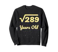 17 ° Compleanno Radice Quadrata 289 Anni Algebra Matematica 2009 Felpa