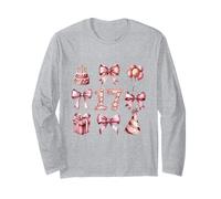 17° Compleanno Ragazza Coquette Fiocchi Rosa Diciassette Anni Maglia a Manica
