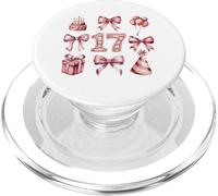 17° Compleanno Ragazza Coquette Fiocchi Rosa Diciassette Anni PopSockets PopGrip per MagSafe