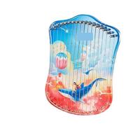 17 corde Lira Arpa Trasparente Gatto Balena Cervo Modello Pianoforte Strumento musicale con leva di sintonizzazione for gli amanti della musica per adulti/principianti(Whale)