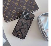 (17, Dark Brown Cotton) Suitable for iPhone series, this retro card holder case is a luxury and trendy protective cover for your iPhone.