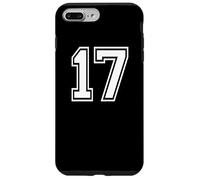 17, grafica per sport di squadra, numero diciassette, abbinata a Varsity Custodia per iPhone 7 Plus/8 Plus