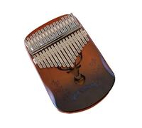 17 Key Kalimba Professional Thumb Piano Veneer Mahogany Circular Kalimba 17 Key Finger Piano Beginners Instrument Thumb Piano(17 Key khaki-02)