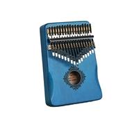 17 Key Kalimba Professional Thumb Piano Veneer Mahogany Circular Kalimba 17 Key Finger Piano Beginners Instrument Thumb Piano(17 Key Blue-01)