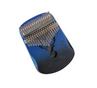 17 Key Kalimba Professional Thumb Piano Veneer Mahogany Circular Kalimba 17 Key Finger Piano Beginners Instrument Thumb Piano(17 Key Blue-02)