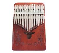 17 Keys Kalimba Thumb Piano Mahogany Body Musical Instrument Thumb Piano(Brown,C)