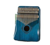17 Keys Kalimba Thumb Piano Mahogany Body Musical Instruments Kalimba Piano Thumb Piano(Blue)