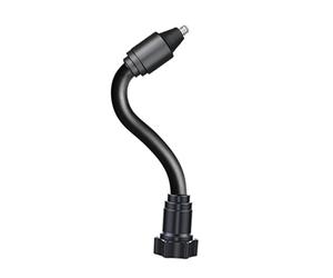 17 mm testa a sfera 1/4 vite adattatore asta regolabile per cruscotto per smartphone tablet fotocamere, supporto girevole a 360 gradi in alluminio
