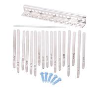 17 - Note Kalimba Thumb Piano Keys | Stainless Steel Replacement Parts for DIY/Beginners | Well - Made Musical Instrument Tuning Set with Carved Scales